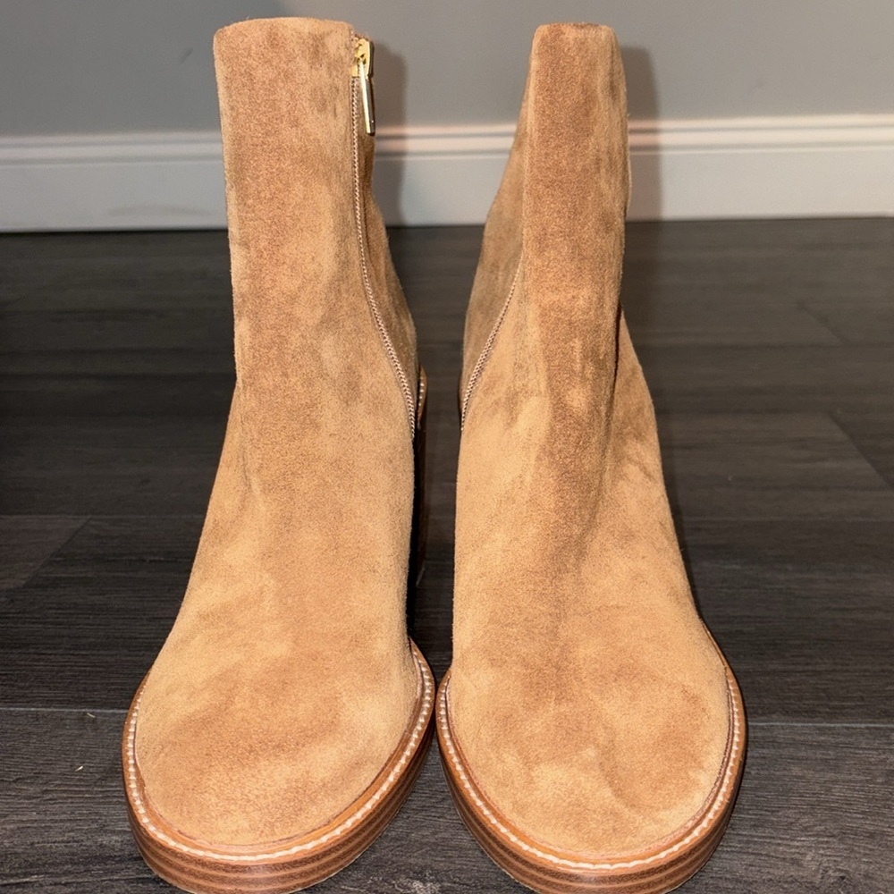 Marc Fisher Haleena Suede Ankle Boot Size 10 Cocco - Picture 6 of 10